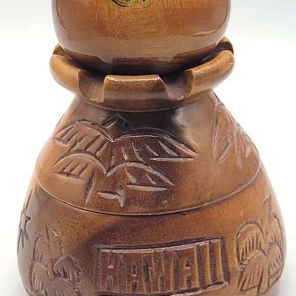 Zumwalt Myrtlewood Paper Weight &  Hawaii Souvenir Wood Trinket Box - Picture 14 of 14